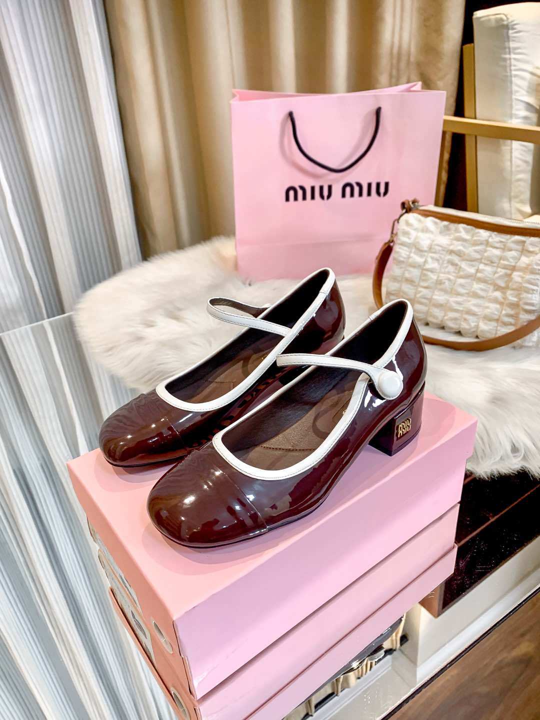 M Style Strap Chunky Heel Mary Jane Shoes