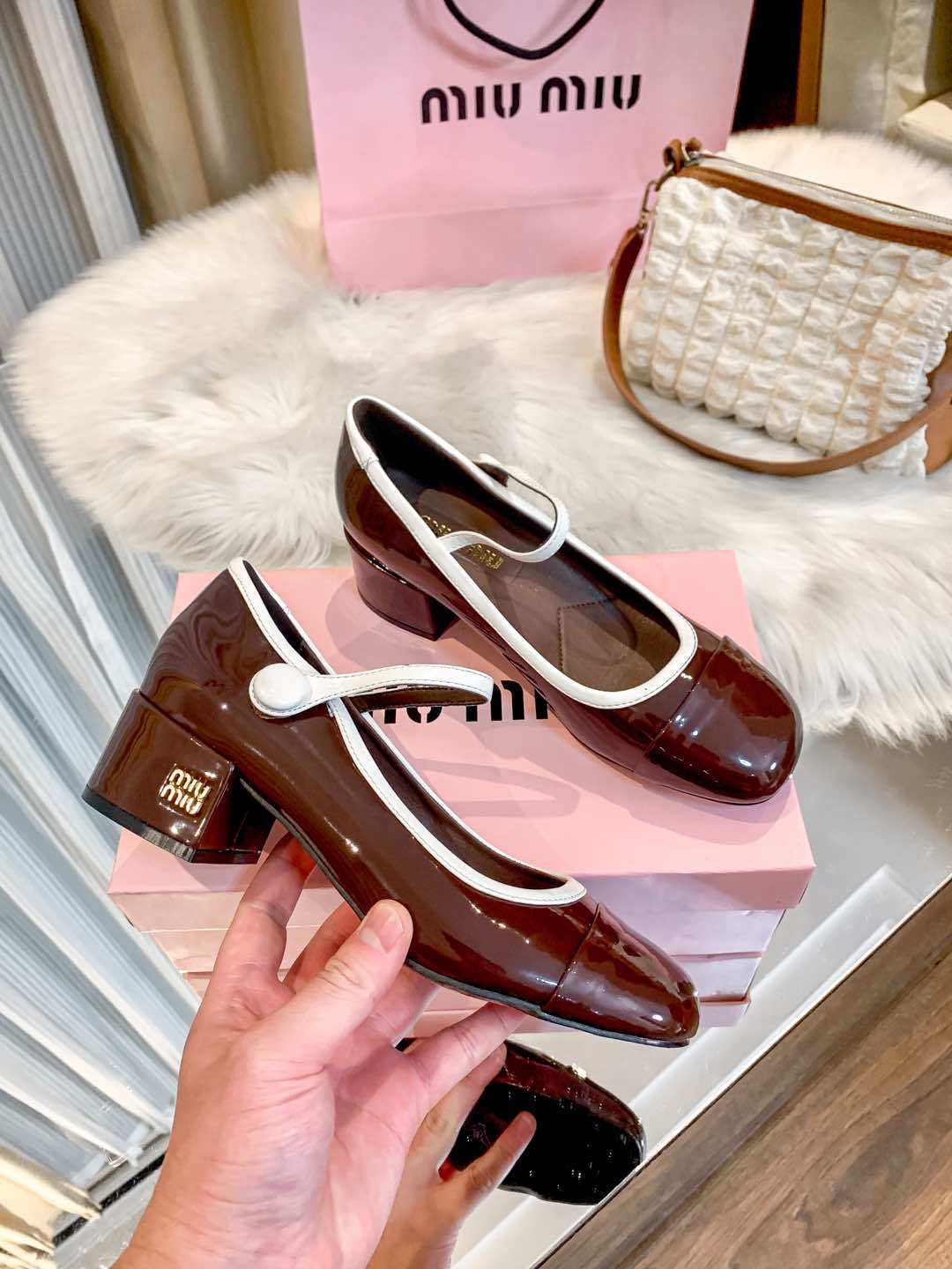 M Style Strap Chunky Heel Mary Jane Shoes