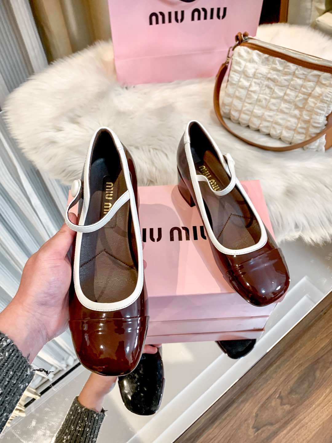 M Style Strap Chunky Heel Mary Jane Shoes