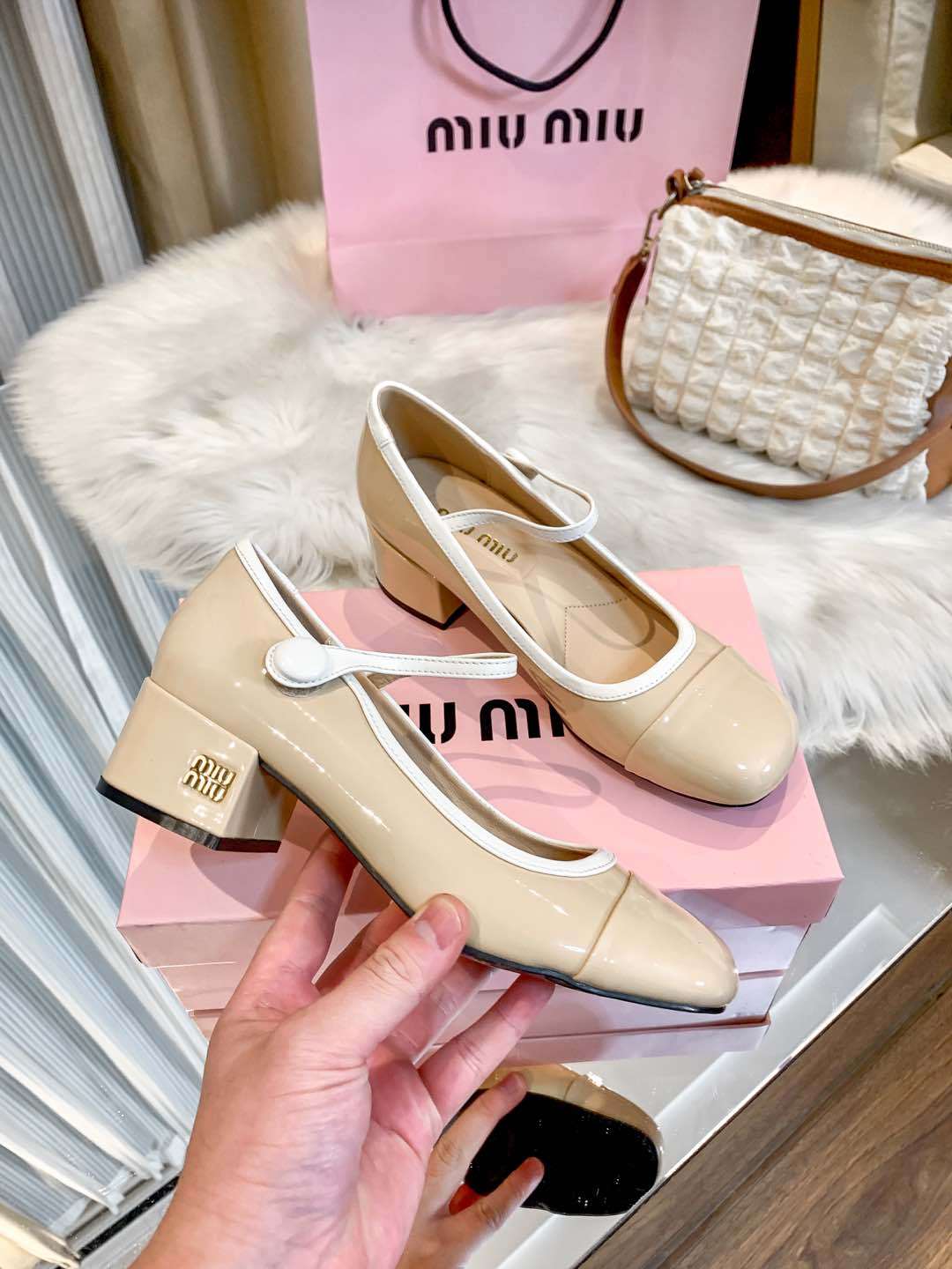 M Style Strap Chunky Heel Mary Jane Shoes