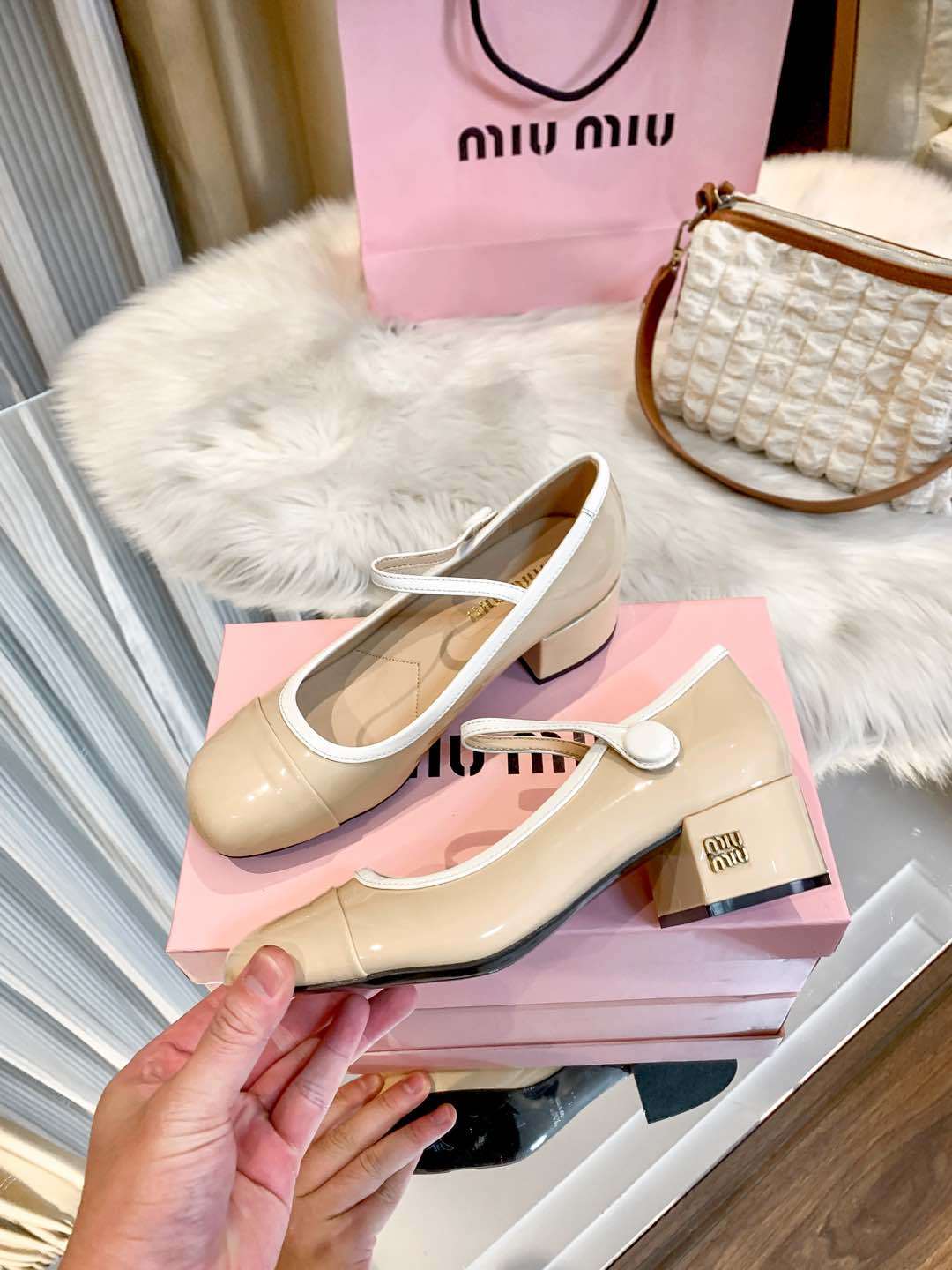 M Style Strap Chunky Heel Mary Jane Shoes