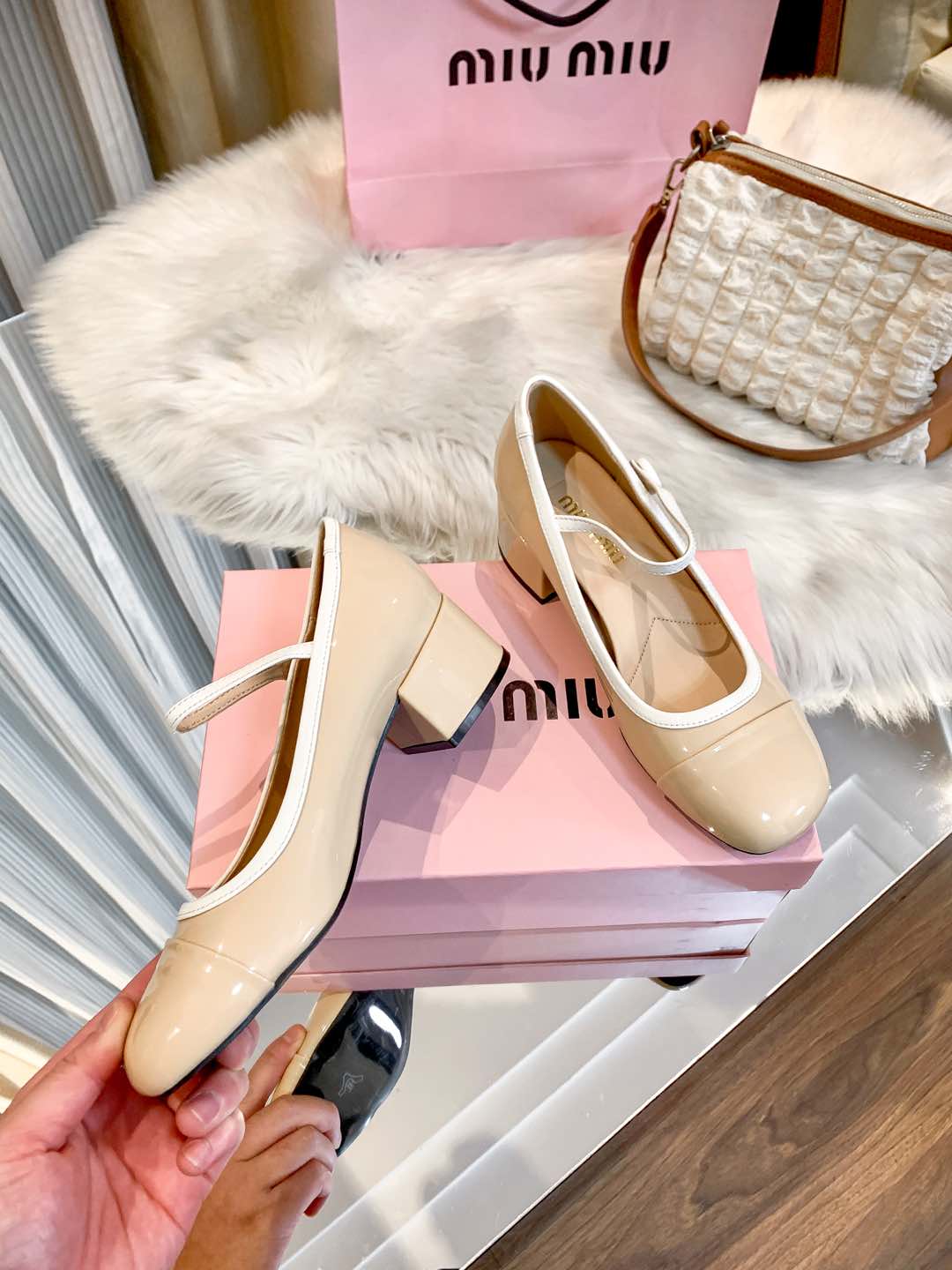 M Style Strap Chunky Heel Mary Jane Shoes