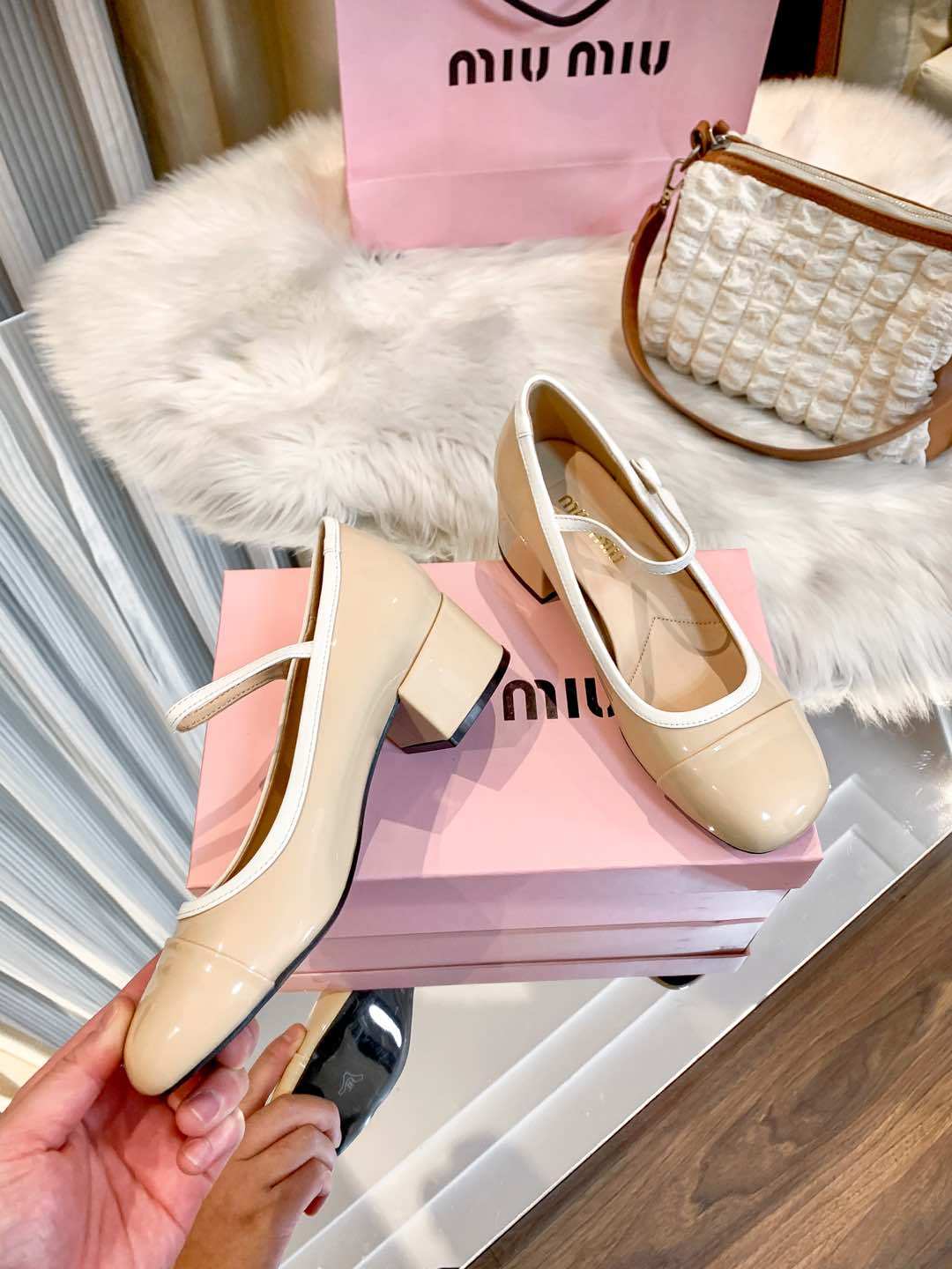 M Style Strap Chunky Heel Mary Jane Shoes