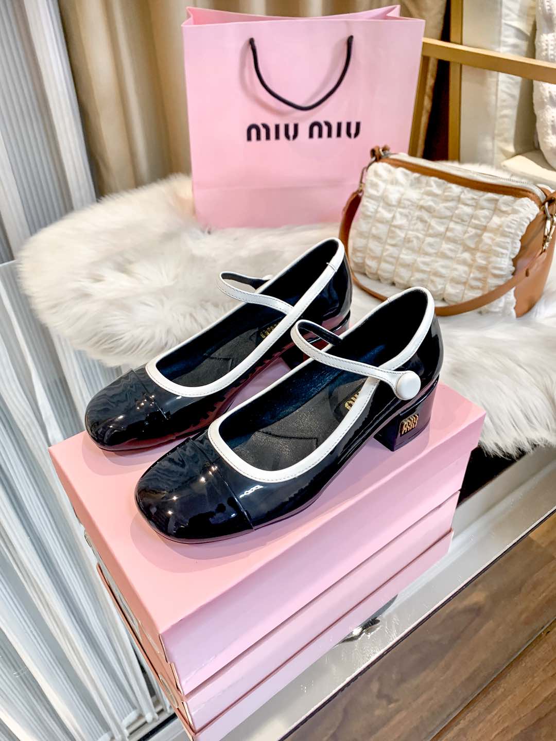 M Style Strap Chunky Heel Mary Jane Shoes