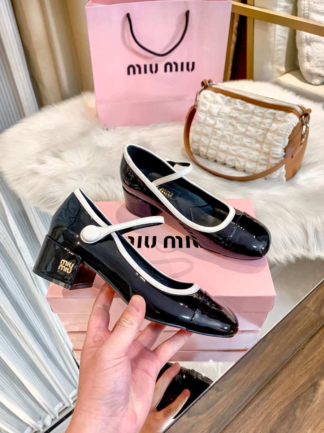 M Style Strap Chunky Heel Mary Jane Shoes