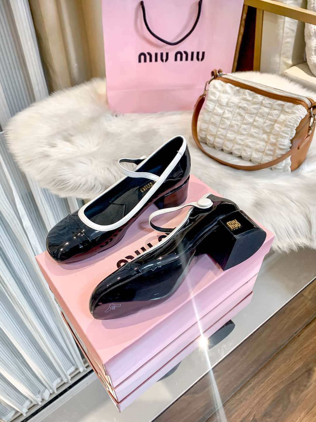 M Style Strap Chunky Heel Mary Jane Shoes