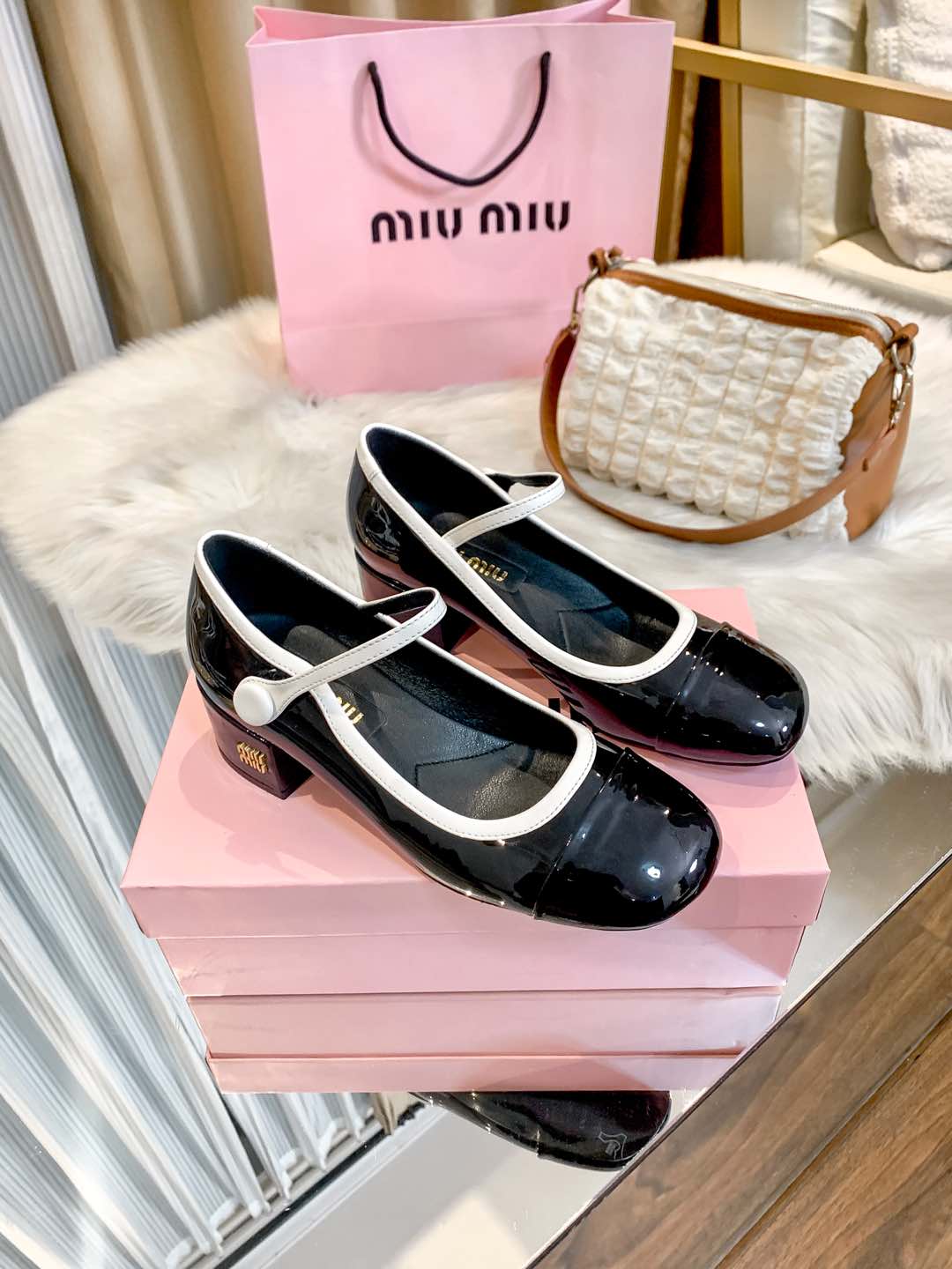 M Style Strap Chunky Heel Mary Jane Shoes