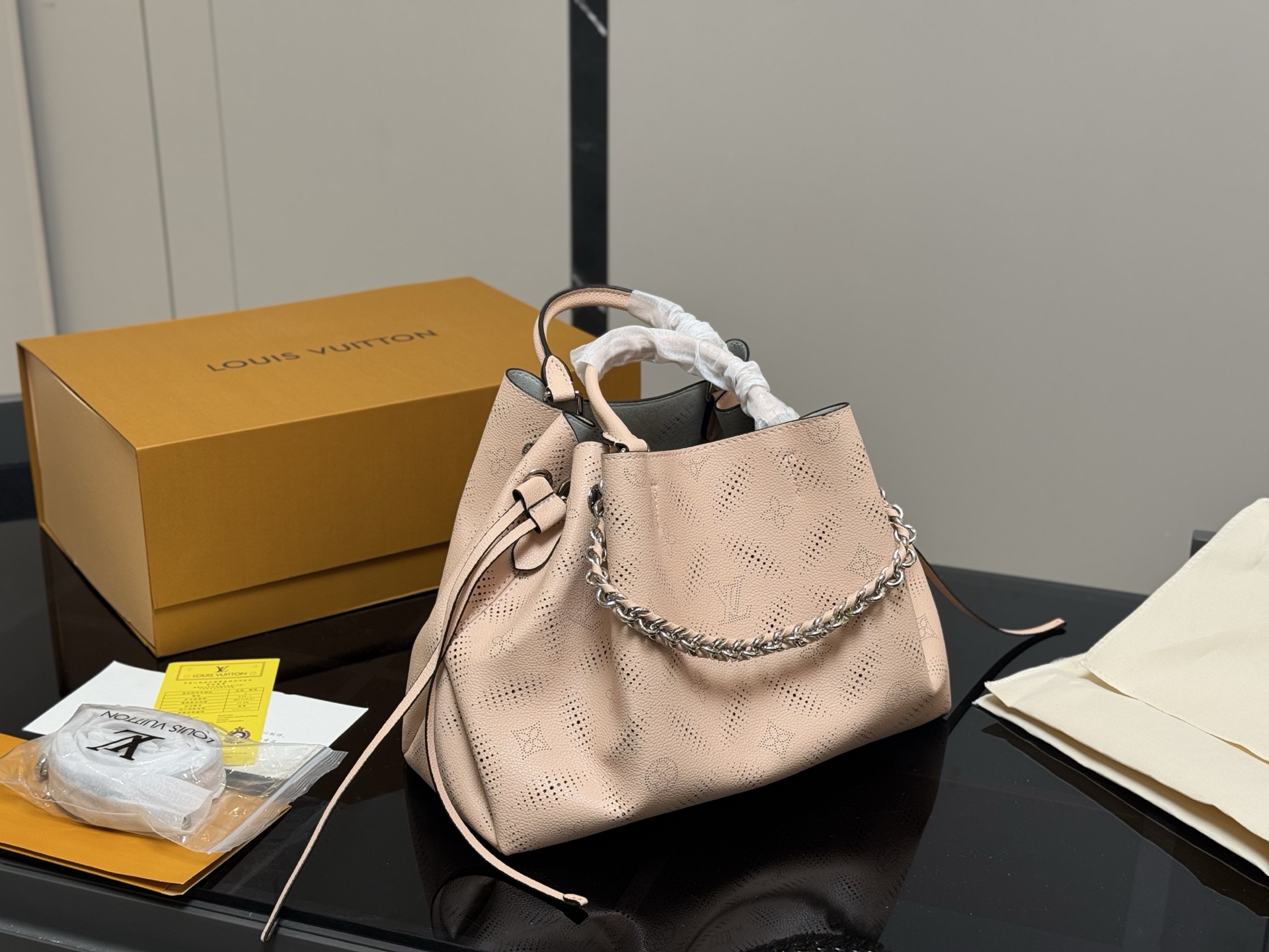 L Style Moonlight Goddess Bucket Bag size:33*23cm 