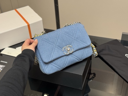 C Style Denim Bag size：30cm 25cm 20cm