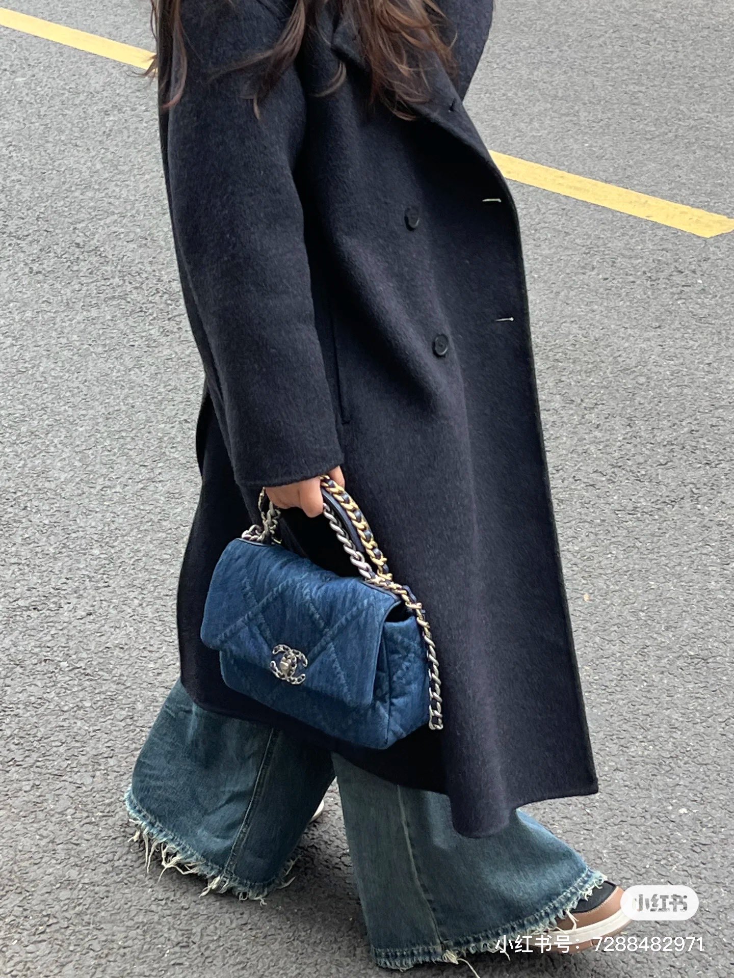 C Style Denim Bag size：30cm 25cm 20cm