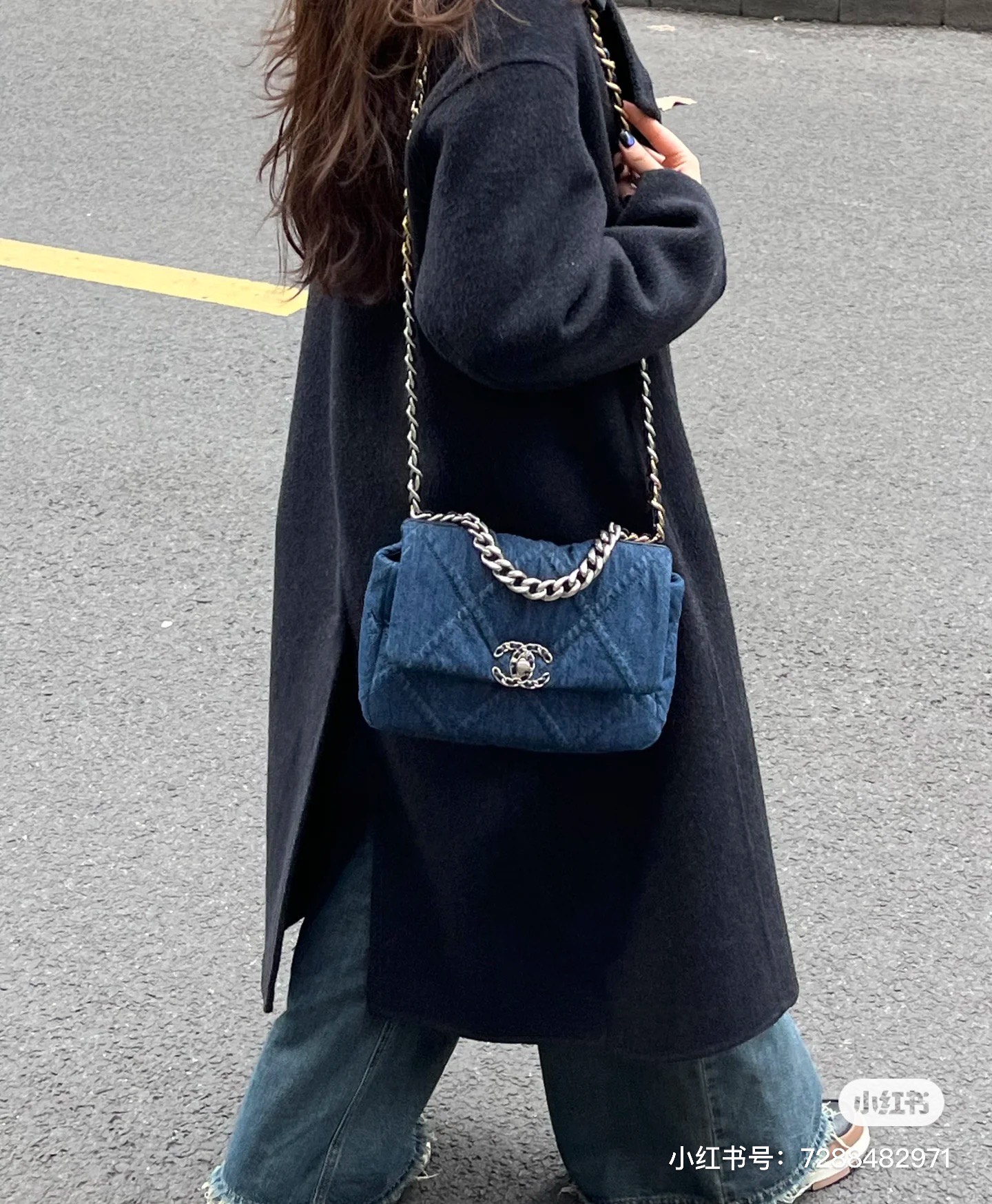 C Style Denim Bag size：30cm 25cm 20cm