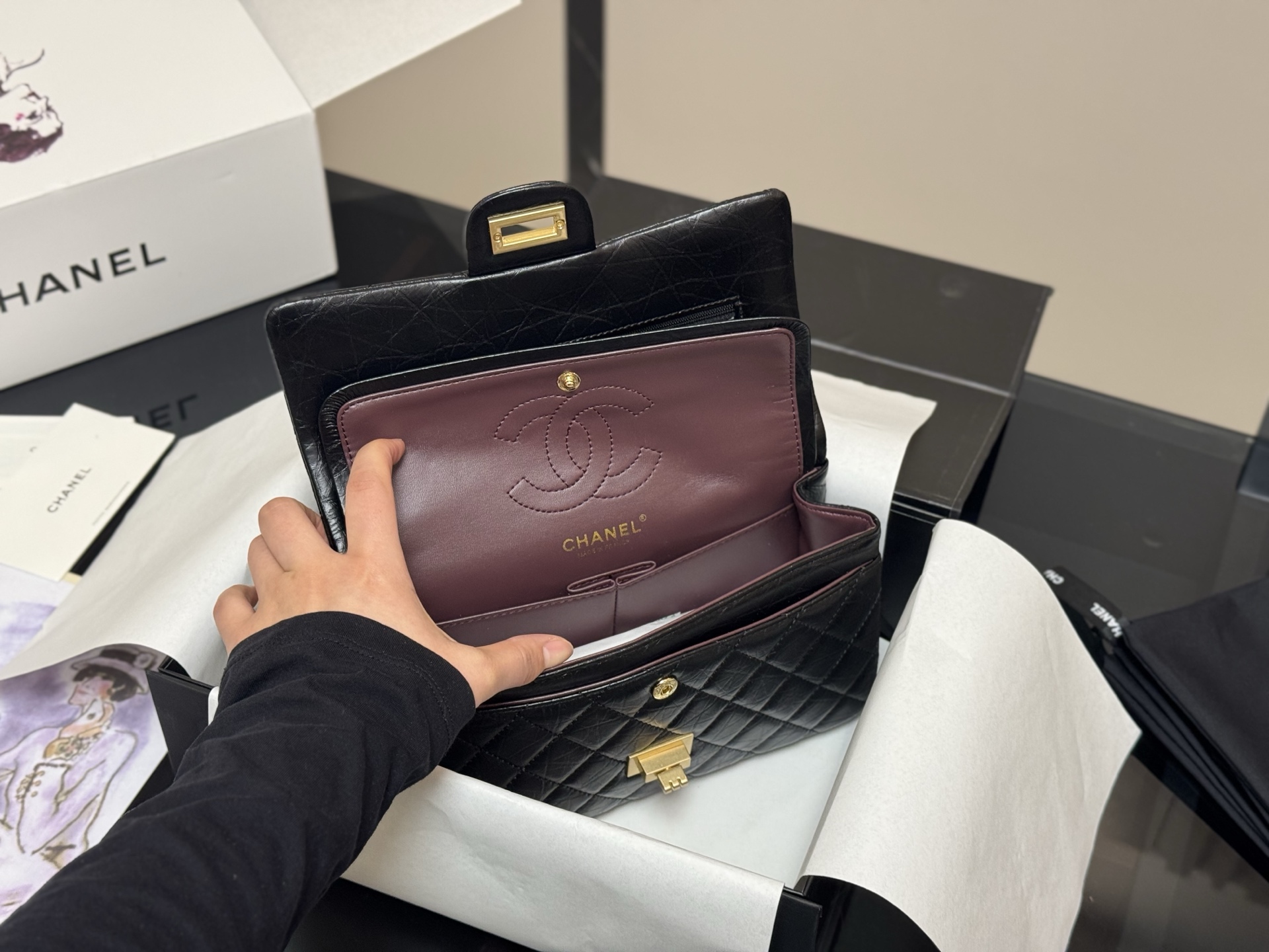 C Style folding box airplane box size23cm 20cm