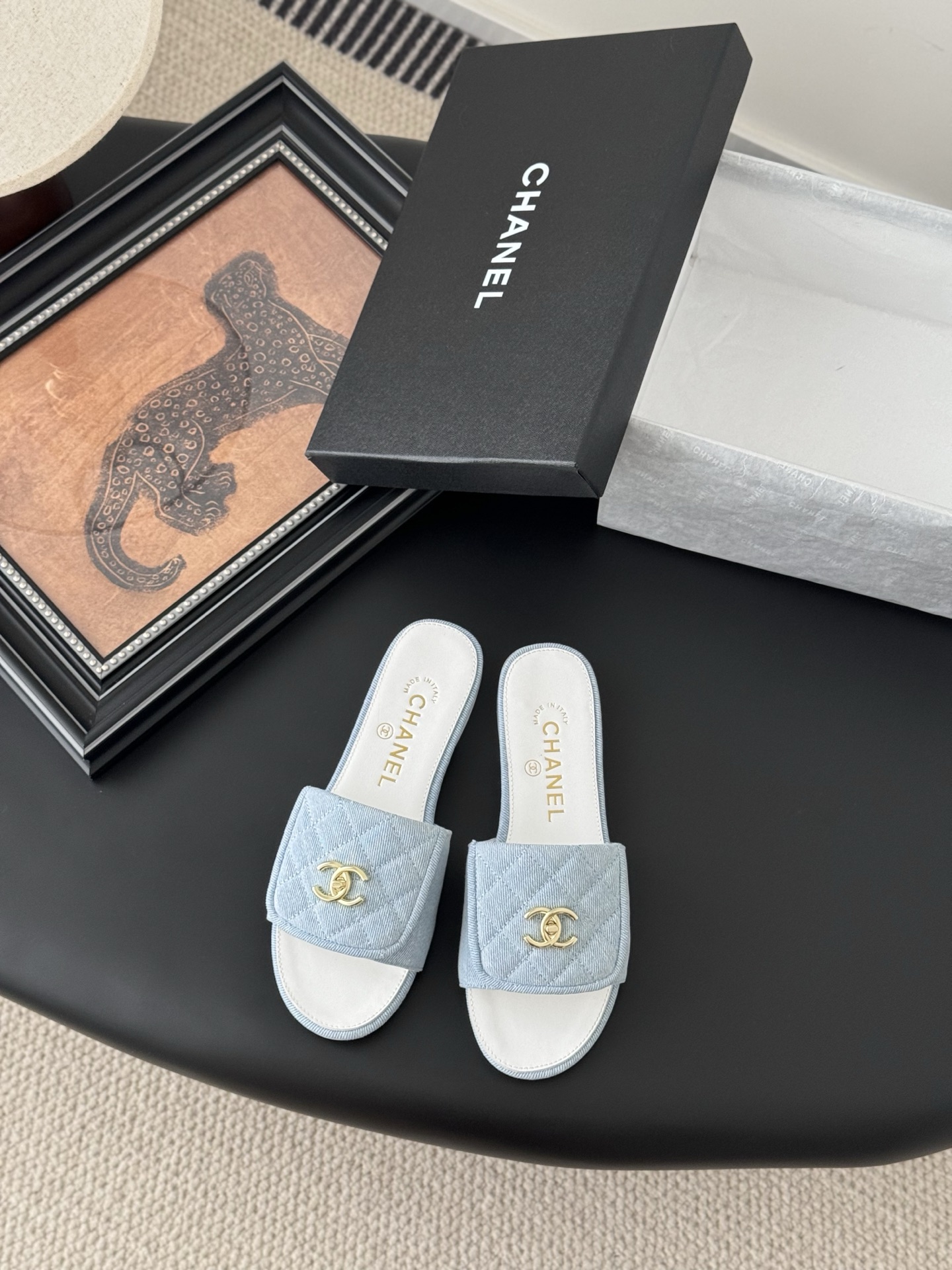 C Style Schoolbag buckle flip-flop flat slippers