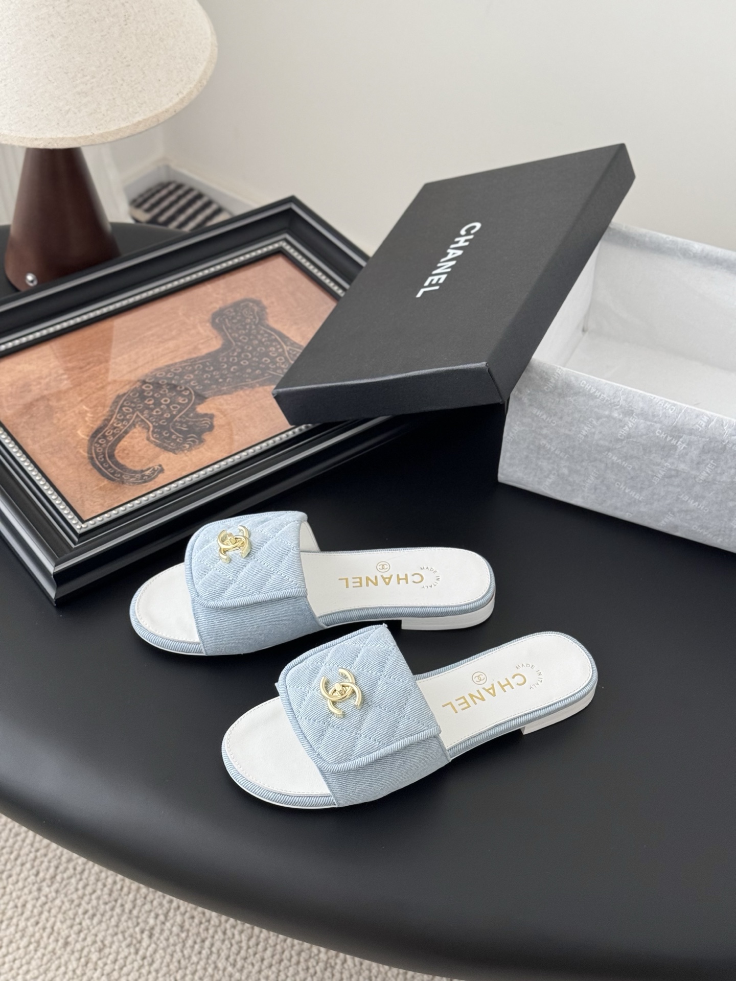 C Style Schoolbag buckle flip-flop flat slippers