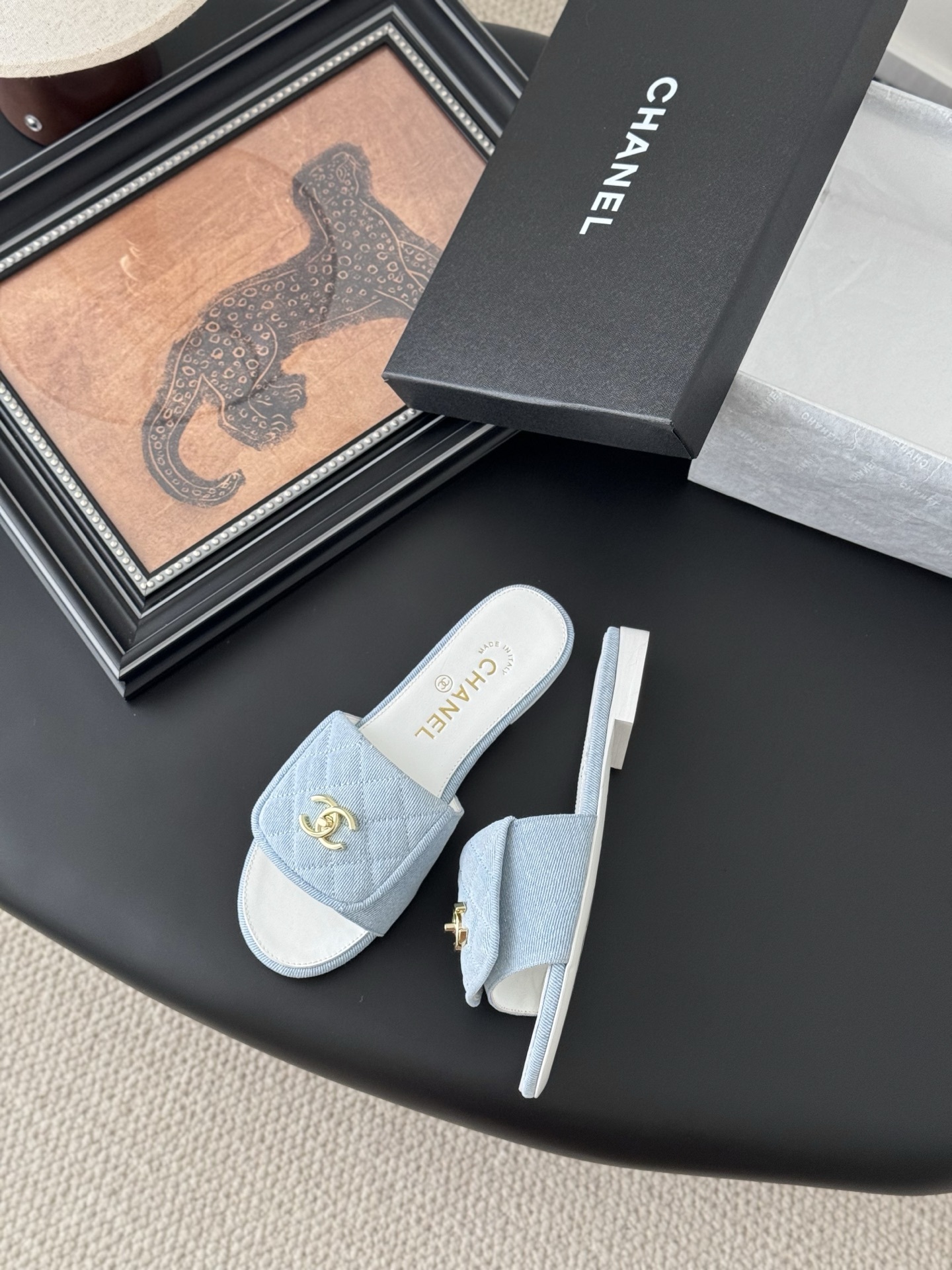 C Style Schoolbag buckle flip-flop flat slippers