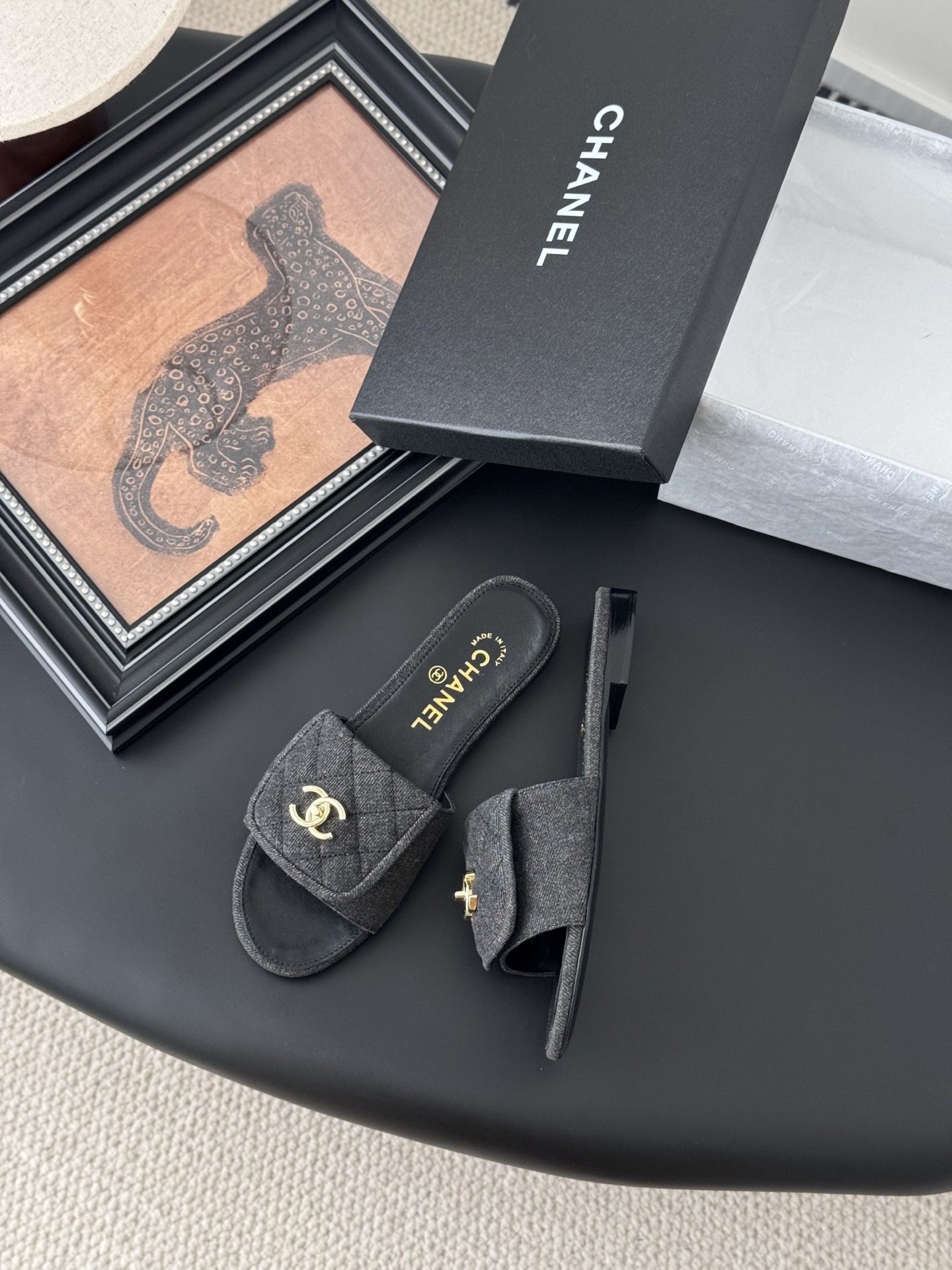 C Style Schoolbag buckle flip-flop flat slippers