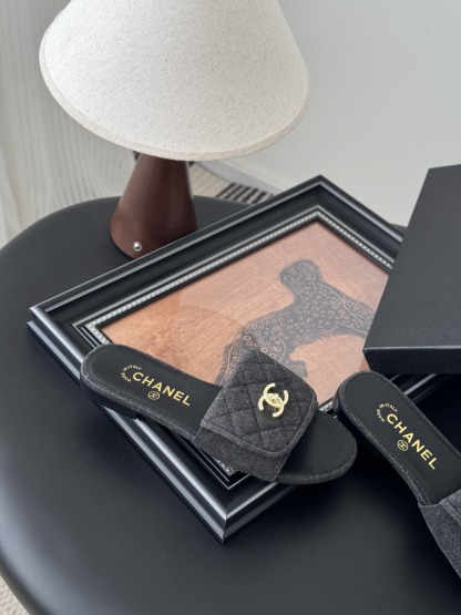 C Style Schoolbag buckle flip-flop flat slippers