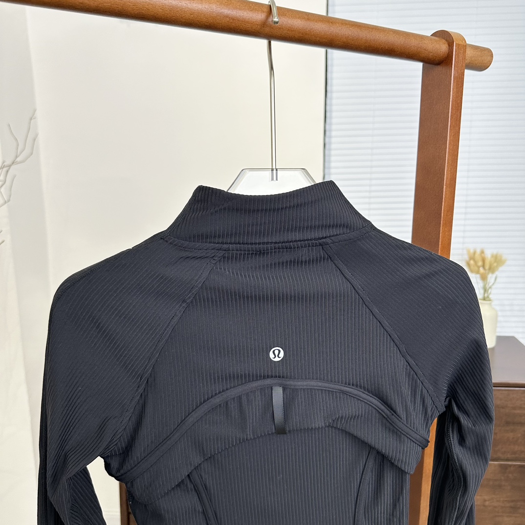 L style Solid color stand collar raglan sleeve short ribbed zipper jacket