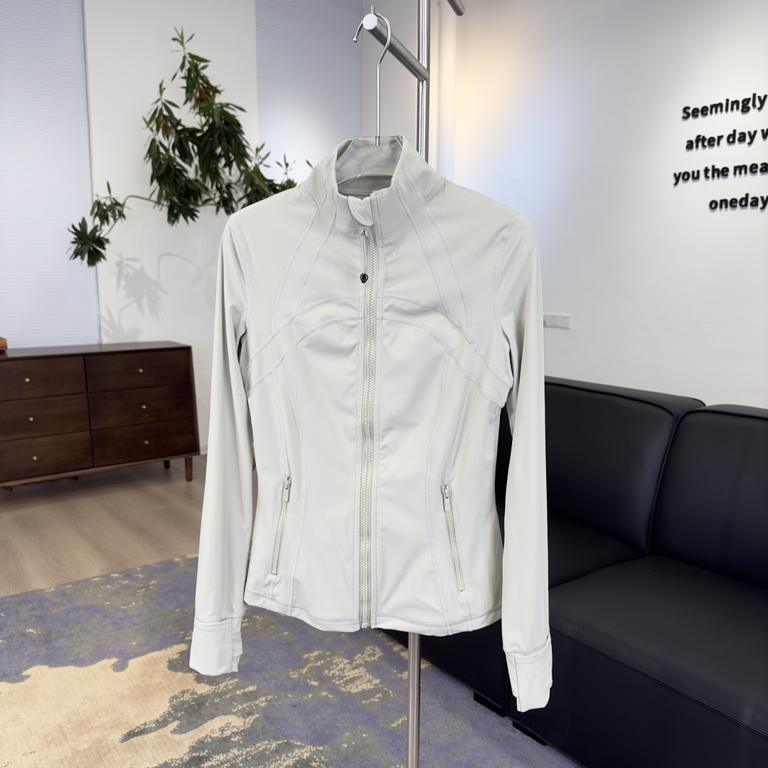 L style stand collar jacket without mesh