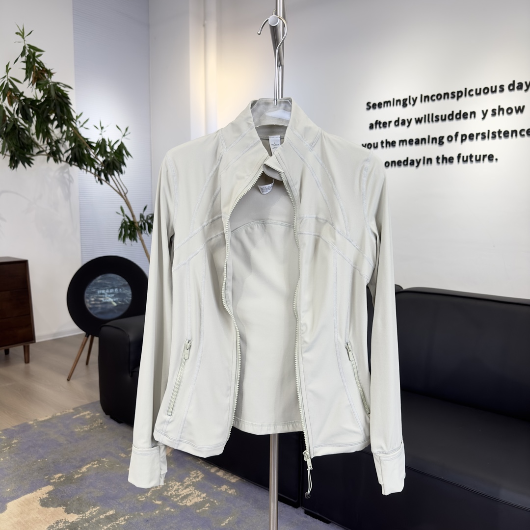 L style stand collar jacket without mesh