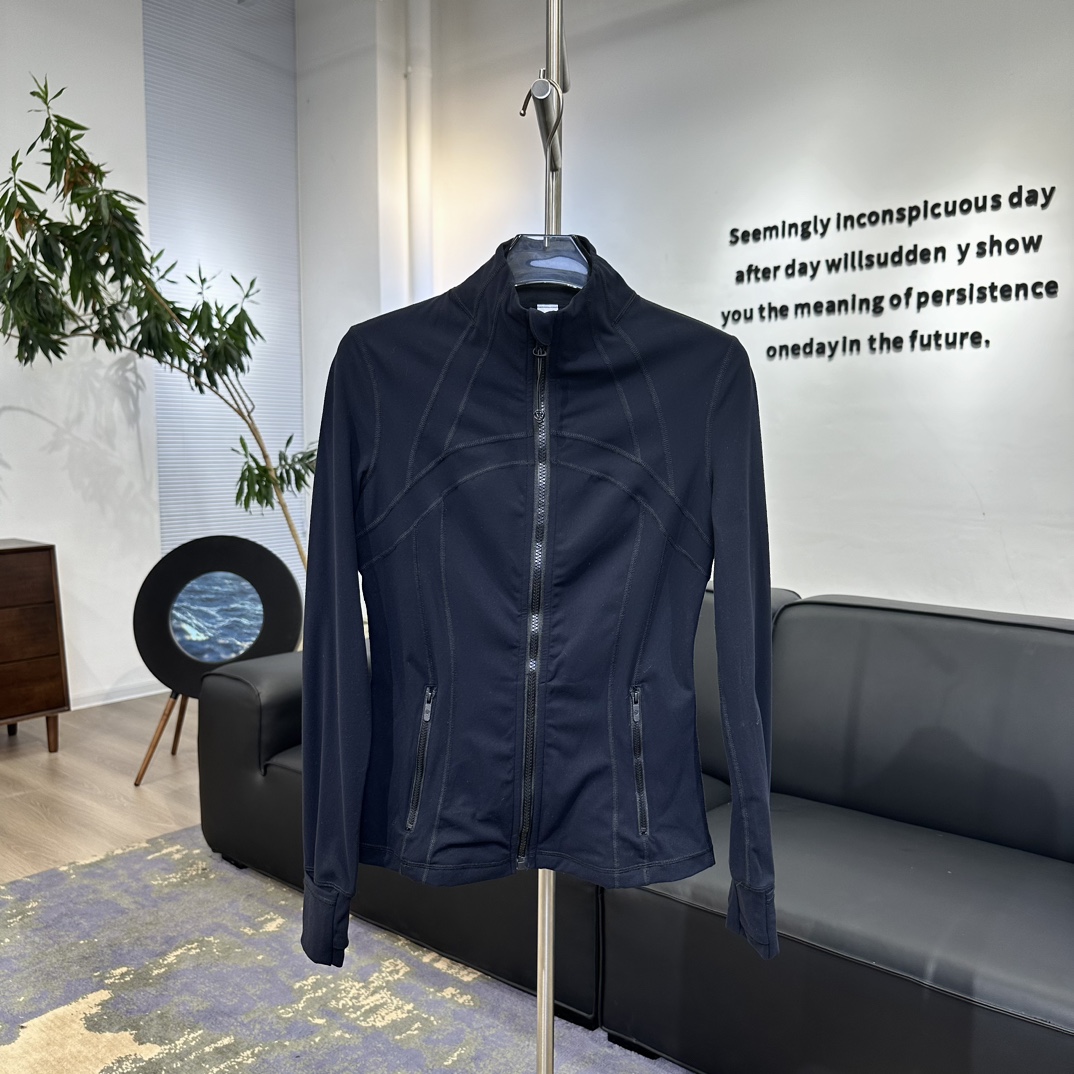 L style stand collar jacket without mesh