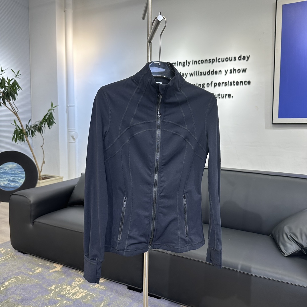 L style stand collar jacket without mesh