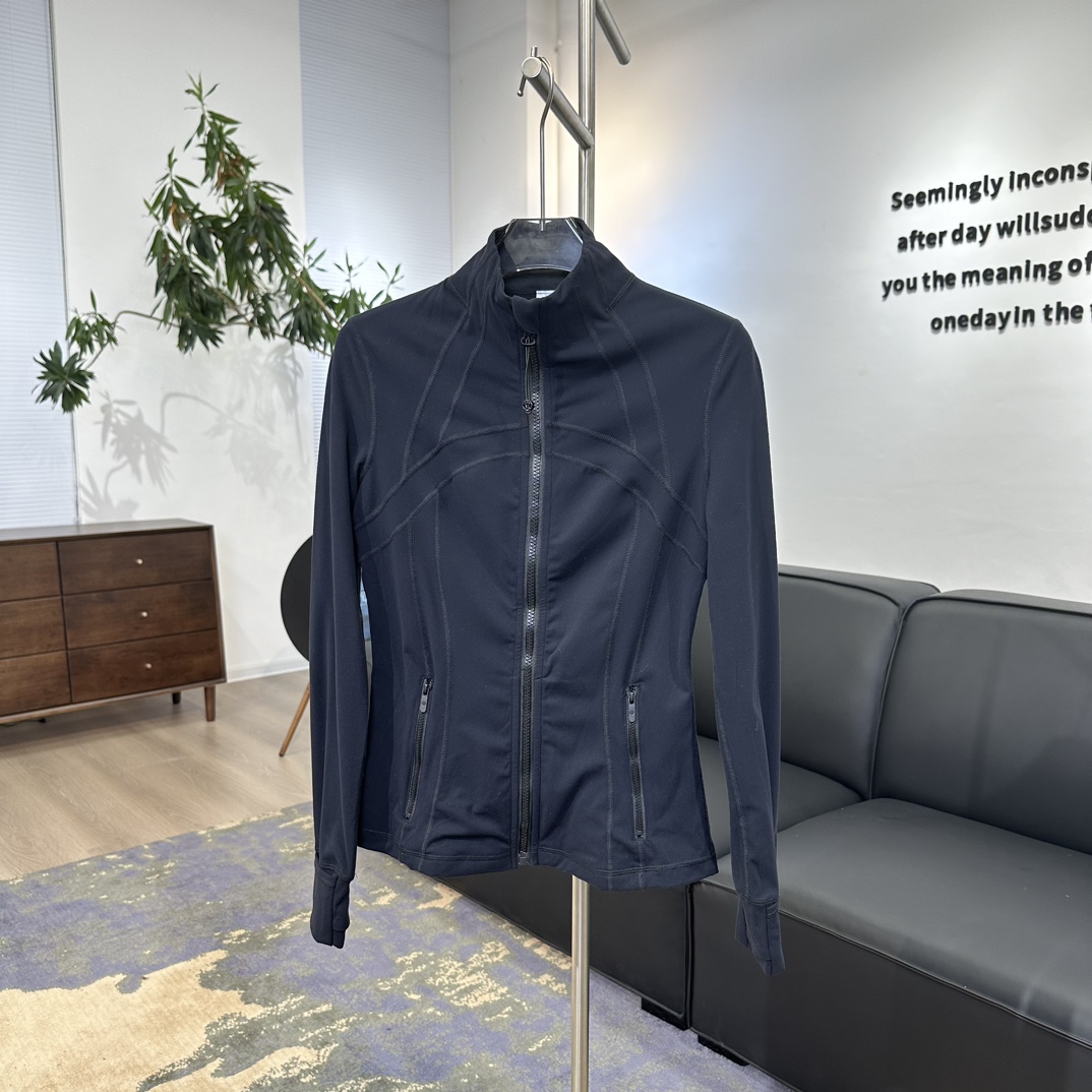 L style stand collar jacket without mesh