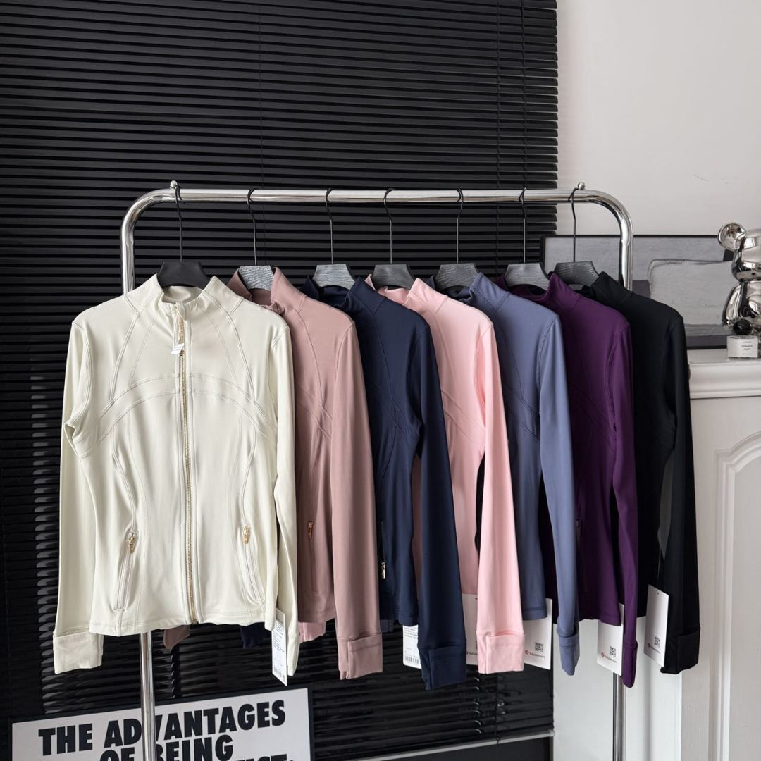 L style elastic slim collar jacket