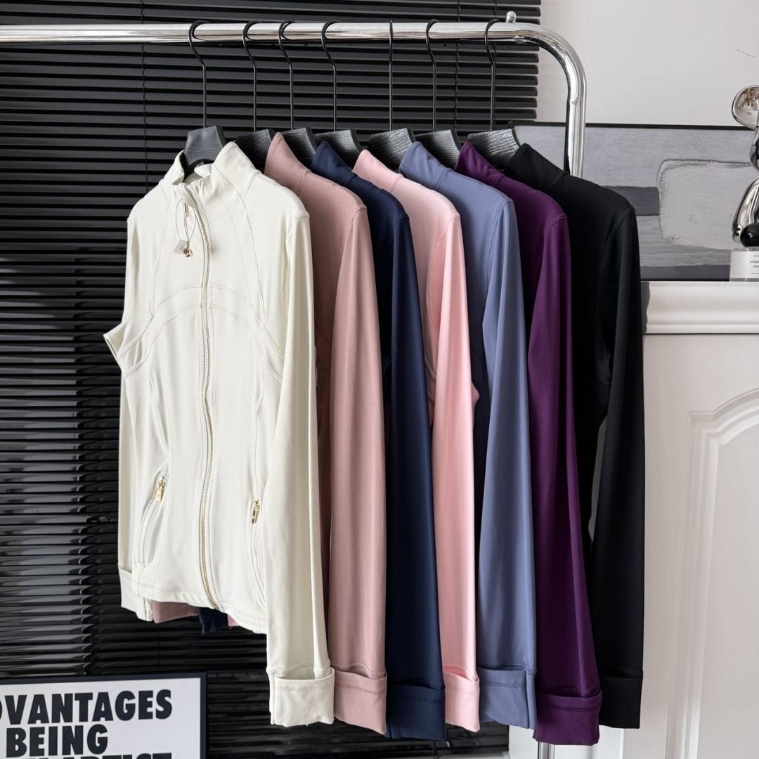 L style elastic slim collar jacket