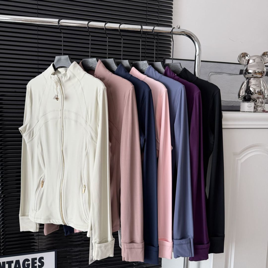 L style elastic slim collar jacket