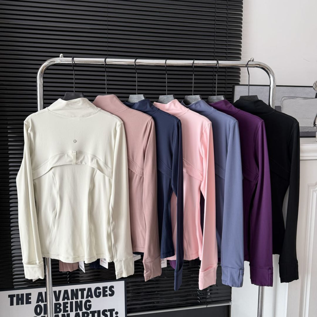 L style elastic slim collar jacket