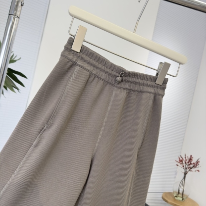 L style Threaded high waist wide leg pants Women's casual pants