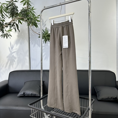 L style Threaded high waist wide leg pants Women's casual pants