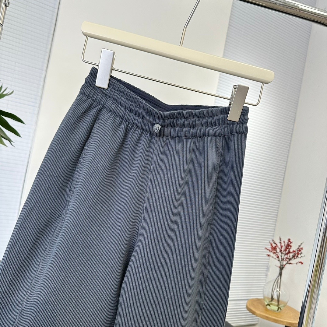 L style Threaded high waist wide leg pants Women's casual pants