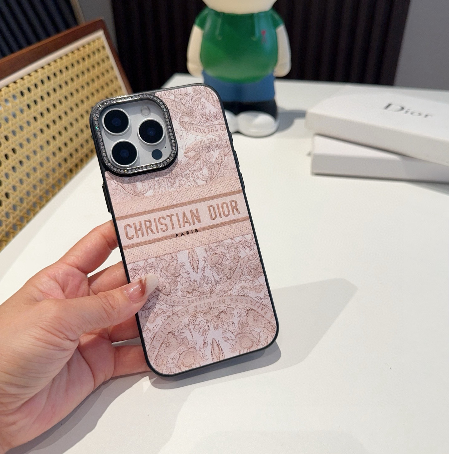 D Style Side leather full cover mobile phone case