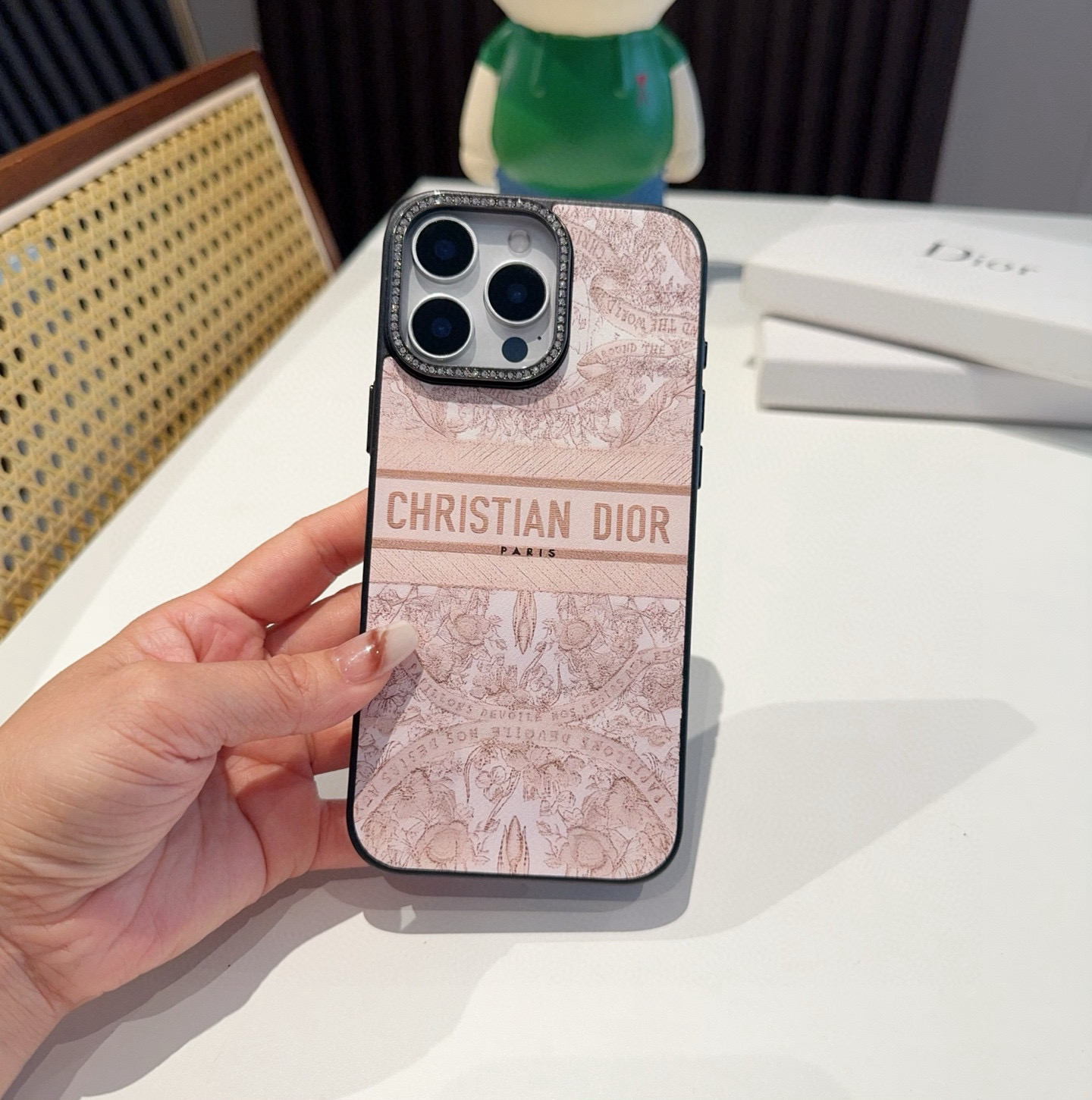 D Style Side leather full cover mobile phone case