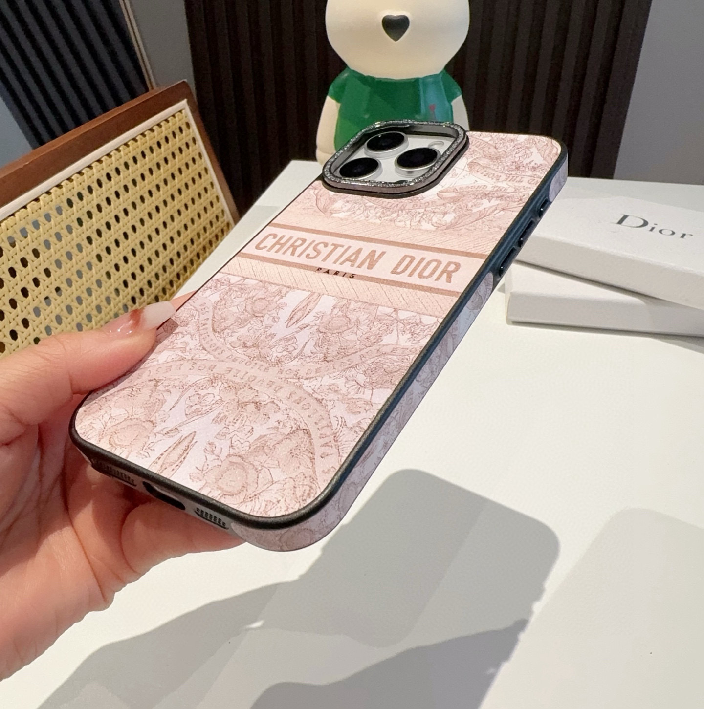 D Style Side leather full cover mobile phone case