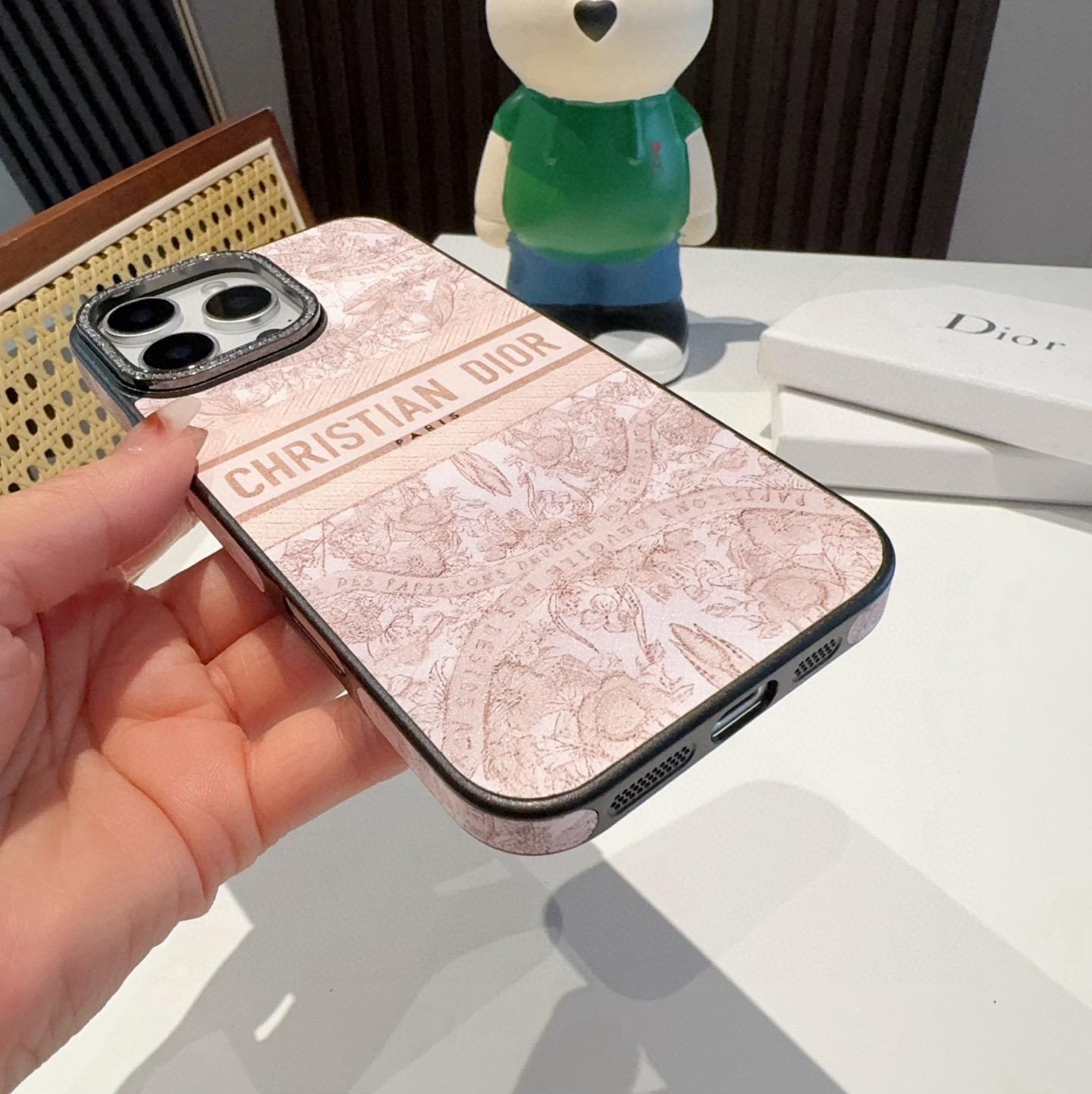 D Style Side leather full cover mobile phone case