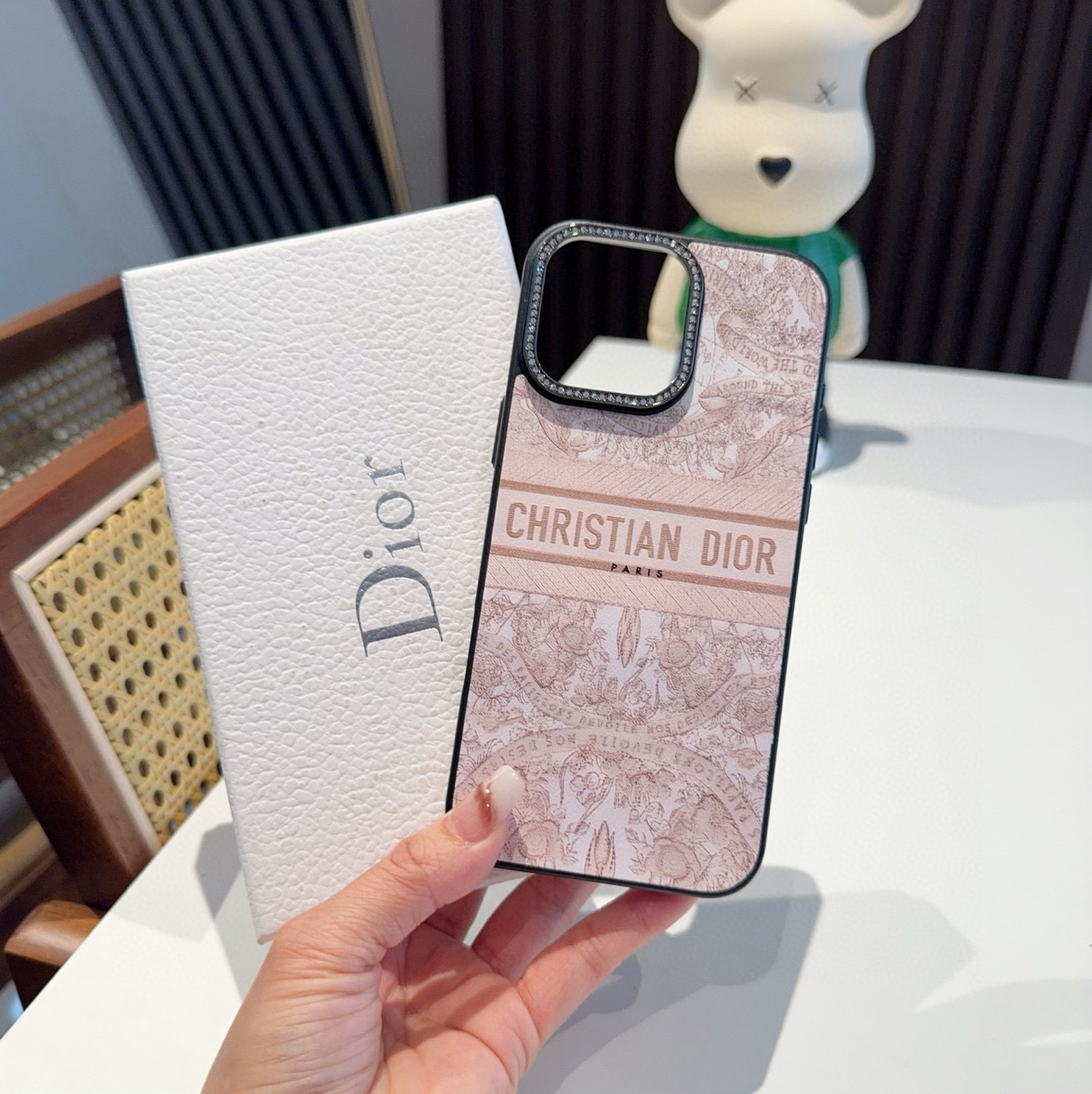 D Style Side leather full cover mobile phone case