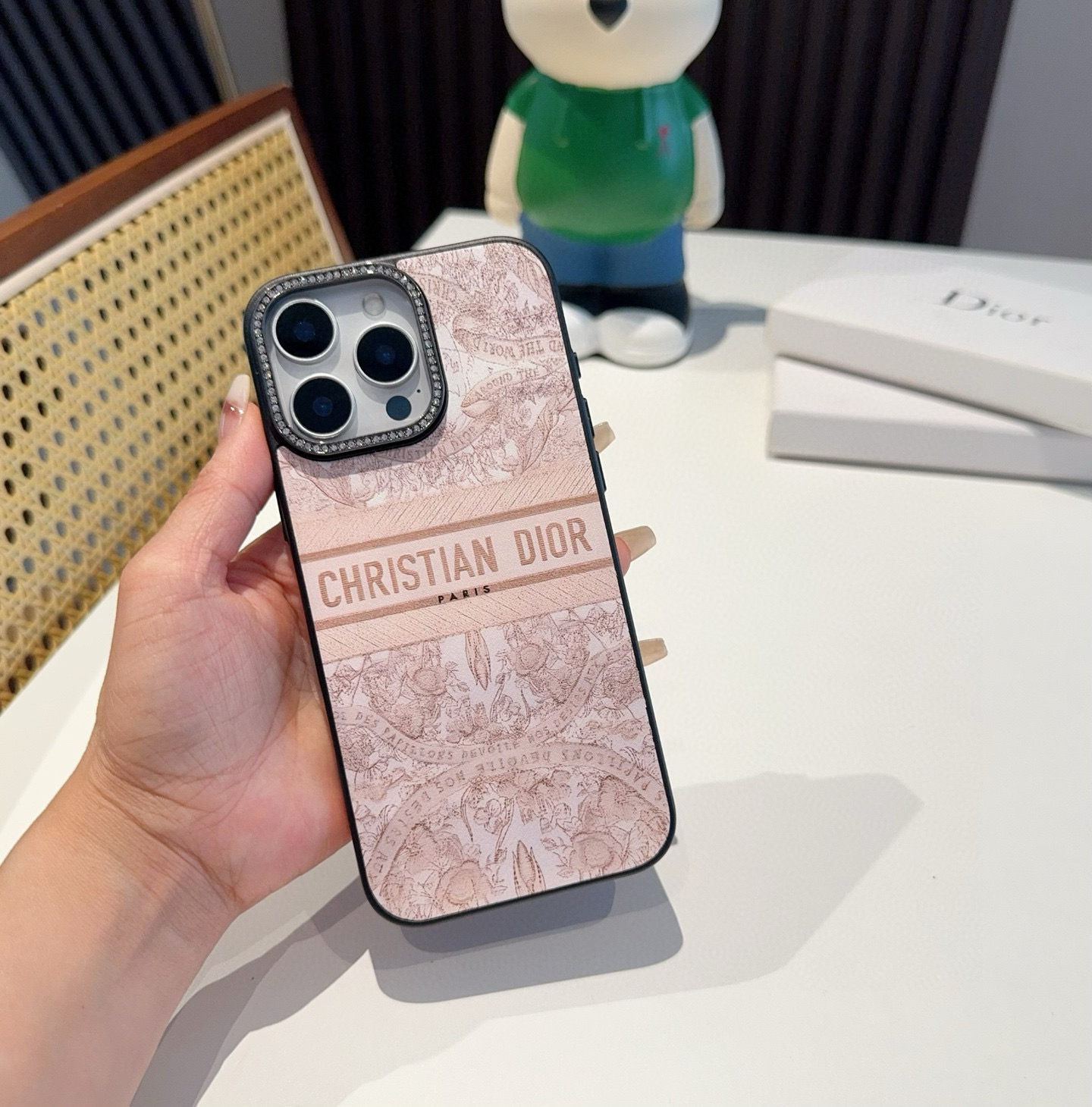 D Style Side leather full cover mobile phone case