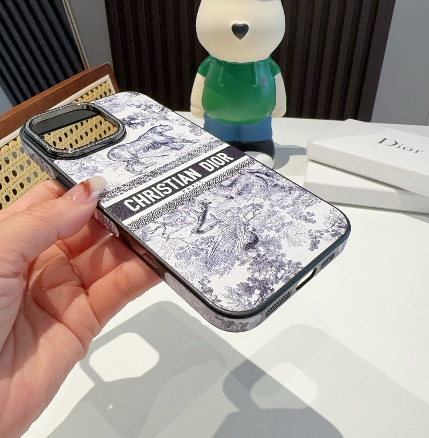 D Style Side leather full cover mobile phone case