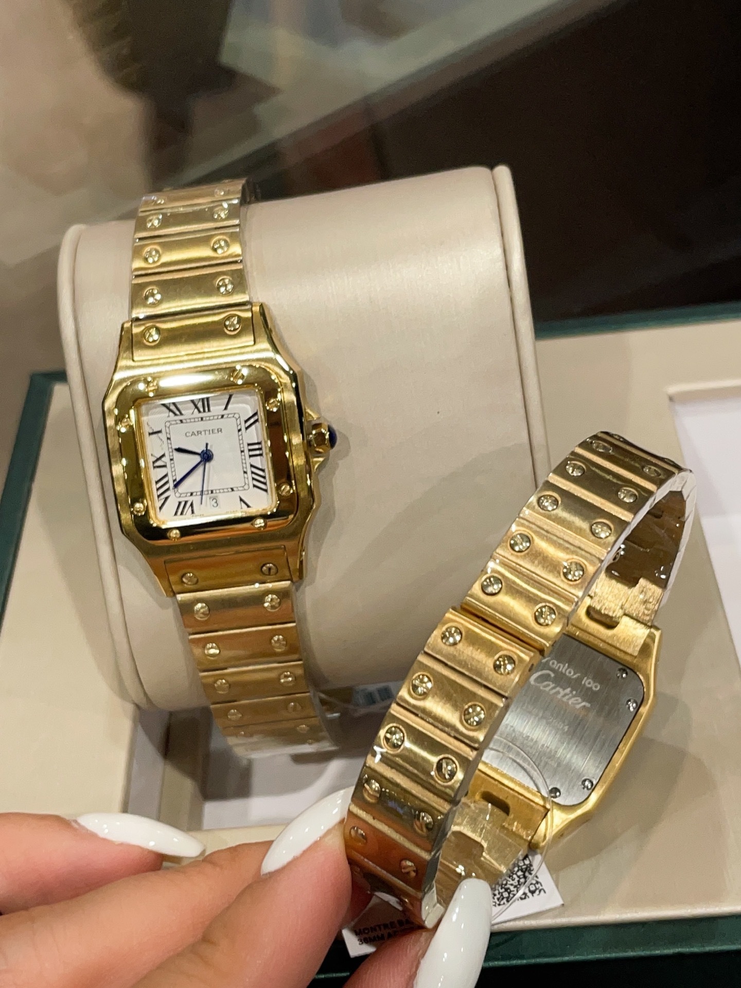 C Style Vintage Santos Medium 31×41mm Small 26×35mm watch