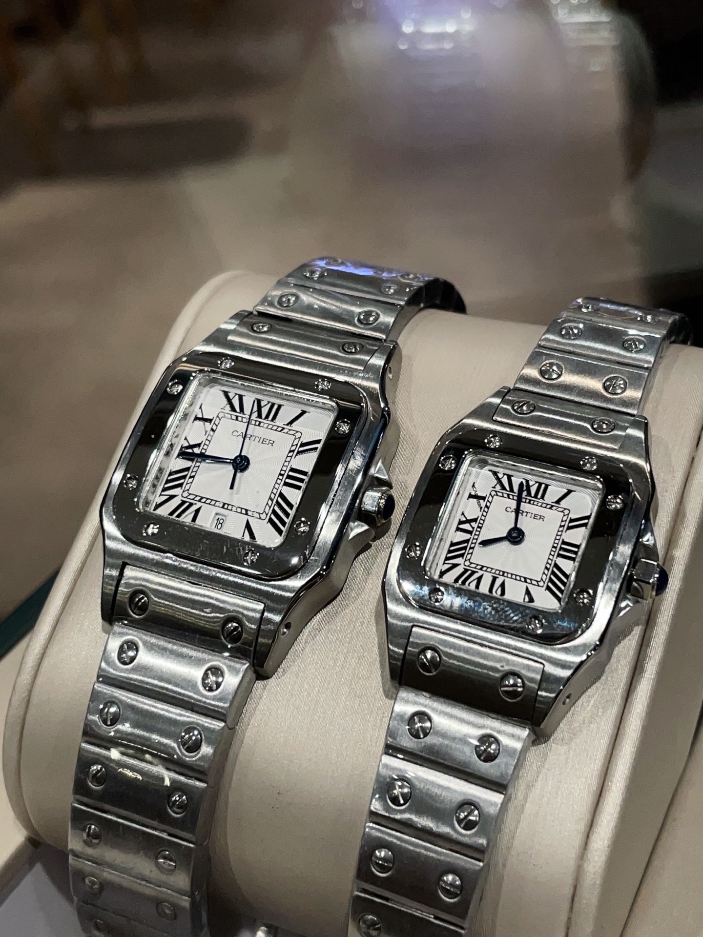 C Style Vintage Santos Medium 31×41mm Small 26×35mm watch