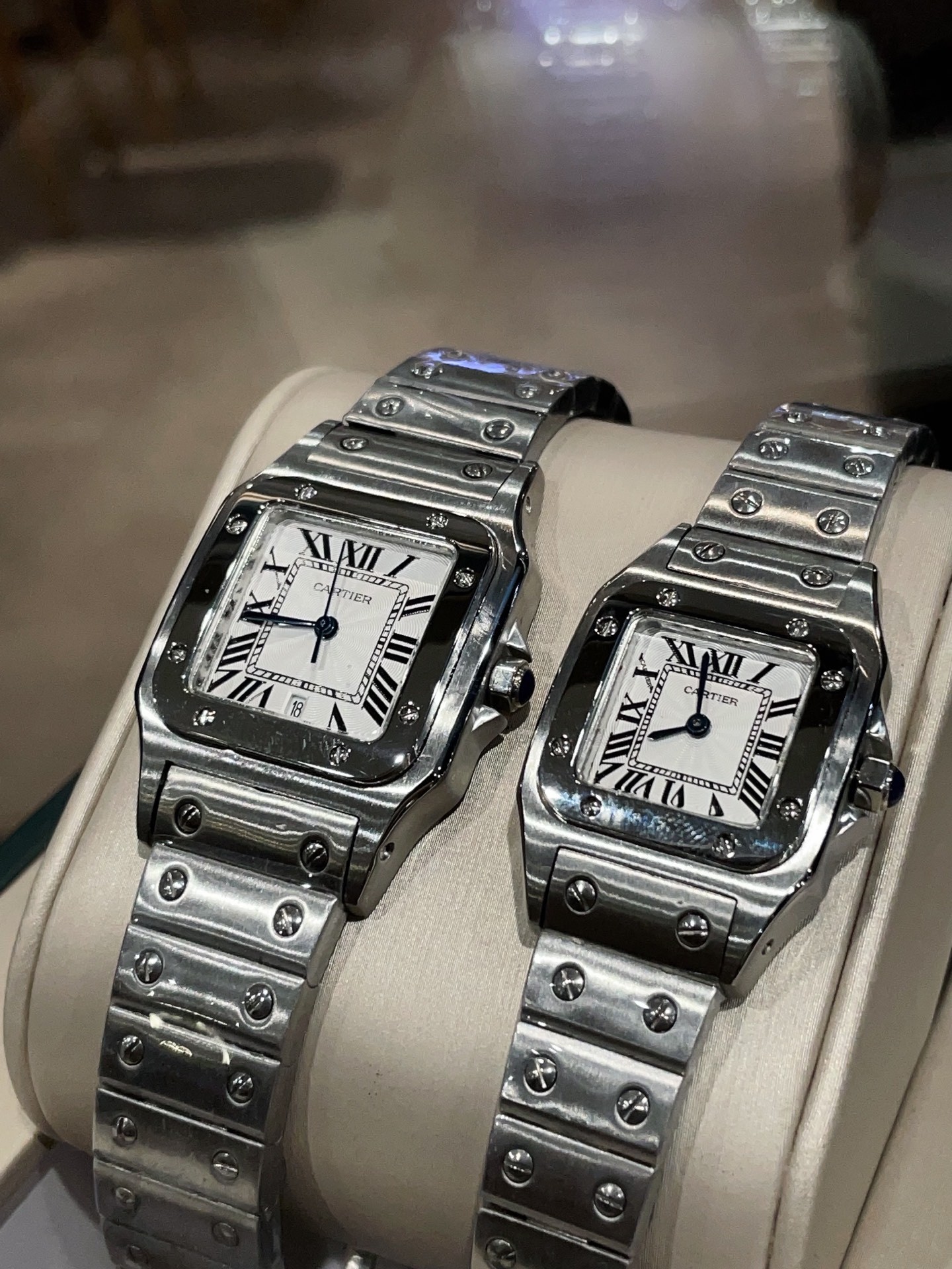 C Style Vintage Santos Medium 31×41mm Small 26×35mm watch