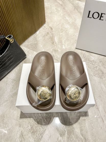 L style Thick-soled cloud slippers