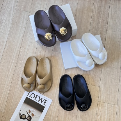 L style Thick-soled cloud slippers
