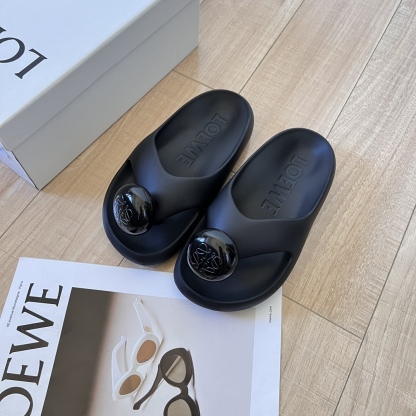 L style Thick-soled cloud slippers