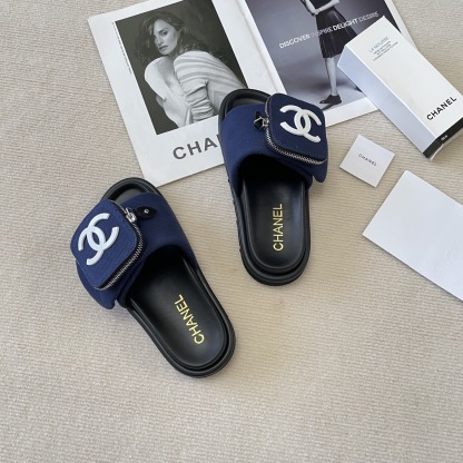 C style Small schoolbag slippers Velcro bag slippers