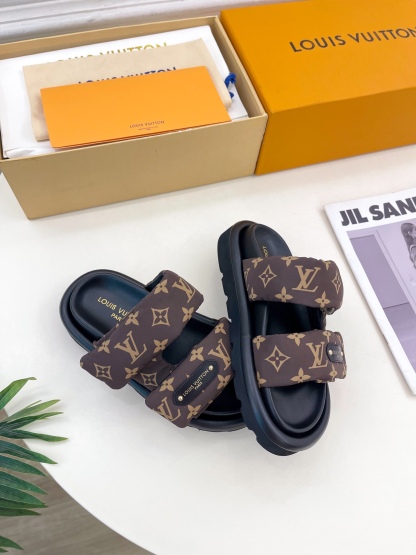 L style Velcro Slippers