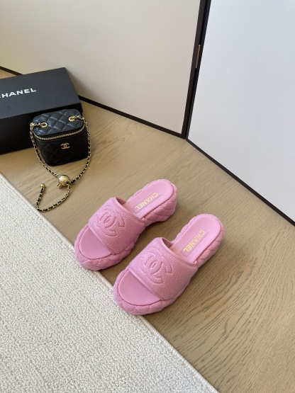 C styleKnitted diamond slippers6cm